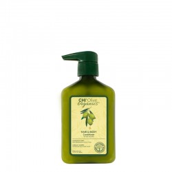 CHI Olive Organics Hydratační kondicionér pro vlasy a plet‘ s Aloe Vera a hedvábím 340 ml