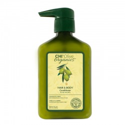 CHI Olive Organics Hydratační kondicionér pro vlasy a plet‘ s Aloe Vera a hedvábím 710 ml
